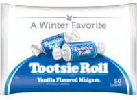Image of Tootsie Roll Vanilla Midgees in Winter Bag Package