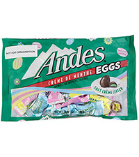 Image of Andes Crème de Menthe Filled Easter Eggs 7.79 oz Bag Packaging