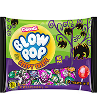 Image of Charms Blow Pop Creepy Treats 55 ct. Bag Packaging