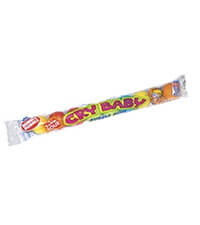Image of Cry Baby Extra Sour Bubble Gum (9 ct. Tube) Packaging