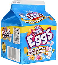 Image of Dubble Bubble Bubble Gum Eggs Easter Milk Carton, 4 oz. Packaging