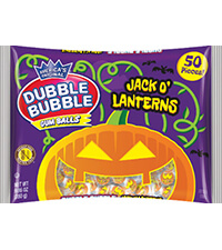 Image of Dubble Bubble Jack-o-Latern Gumballs (9.86 oz. Bag) Packaging