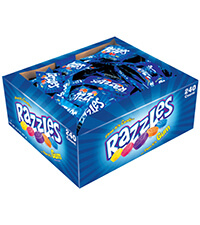 Image of Razzles 2 Piece Fun Size Packs (240 ct. Bag) Packaging