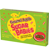 Image of Caramel Apple Sugar Babies 4.75 oz. Box Packaging