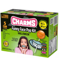 Image of Charms Funny Face Pops Kit (6.35 oz. / 30 ct. Box) Packaging