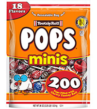 Image of Tootsie Roll Pops Minis (200 ct. Bag) Packaging