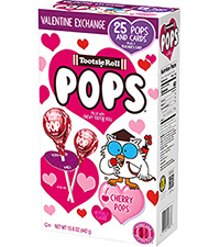Image of Tootsie Pop Valentine Friendship Exchange Kit 15.6 Ounce Box Packaging