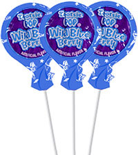 Image of Wild Blue Berry Tootsie Pops (50 ct. Bag) Packaging