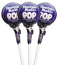 Image of Grape Tootsie Pops (50 ct. Bag) Packaging