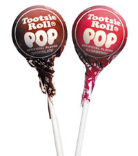 Image of Chocolate & Raspberry Tootsie Pops Combo Pack (2 x 50 ct. Bag) Packaging