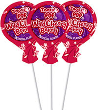 Image of Wild Cherry Berry Tootsie Pops (50 ct. Bag) Packaging