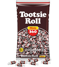 Image of Tootsie Roll Chocolate Minis (38.8 oz. / 360 ct. Bag) Packaging