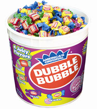 Image of Dubble Bubble Assorted Twist (300 ct. Tub) Packaging