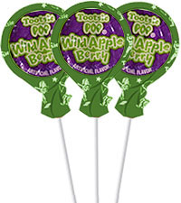 Image of Wild Apple Berry Tootsie Pops (50 ct. Bag) Packaging